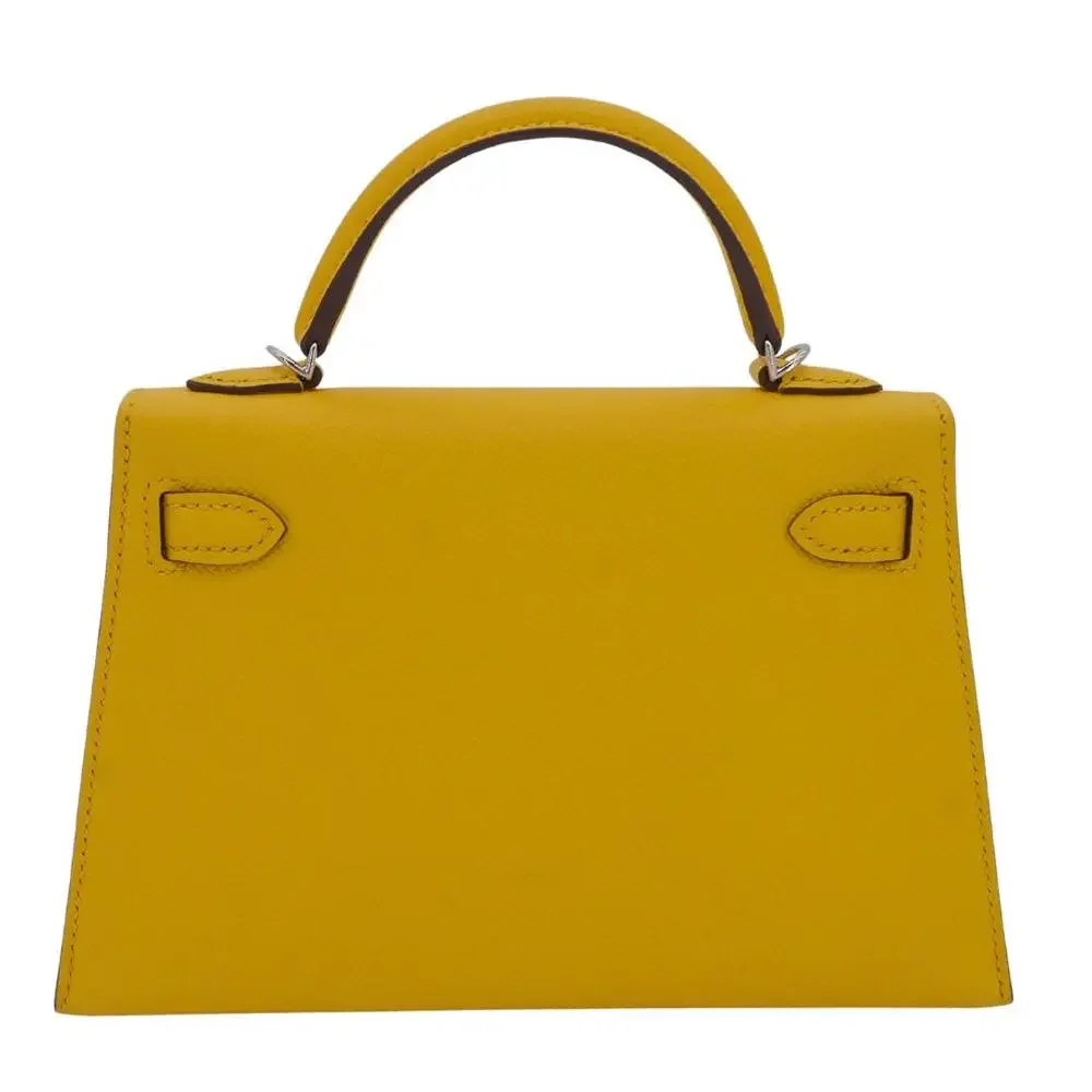 Hermès Kelly Mini II Jaune De Naples Epsom Leather PHW - Picture 3 of 8